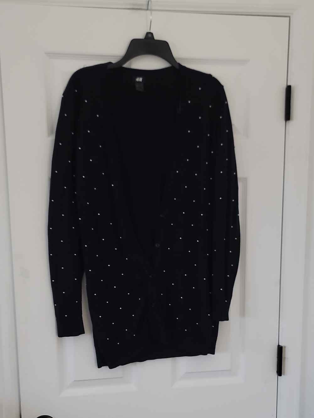 H&M Black Cardigan with Silver Stud Detail